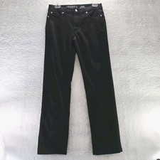 ARIZONA JEAN CO Flex Chinos Youth 18 Reg Straight Leg Slim Fit Mid Rise Black