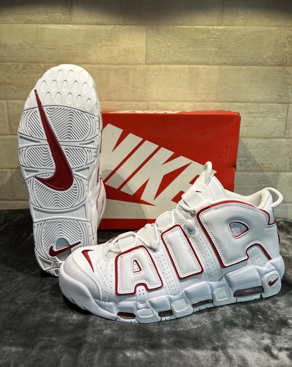 Nike Air More Uptempo White Varsity Red 2018 for Sale