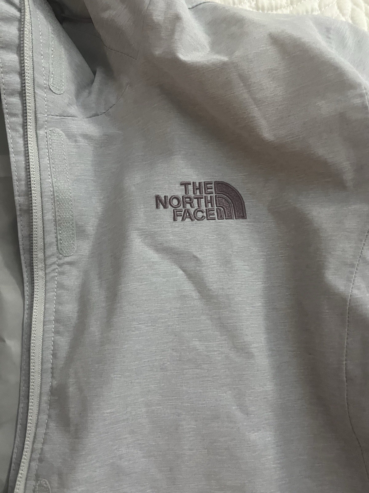 North Face Shell Rain Jacket EUC Large Grey - image 4