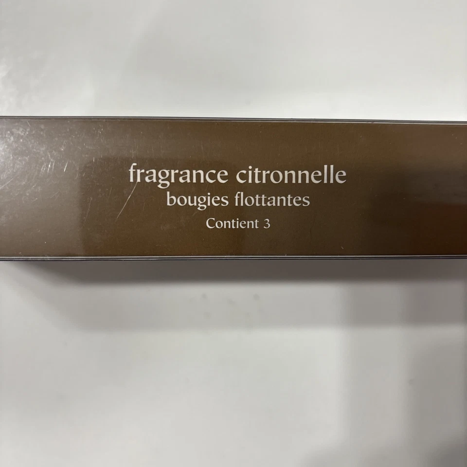 Pier 1 Imports Citronella Scented Floating Candles Pack Of 3 Flower New - Image 4 of 4