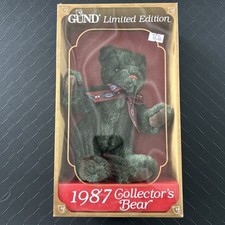 Gund 1987 Collectors Bear New In Box Teddy Bear Vintage