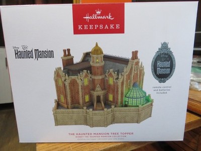 Hallmark Keepsake The Haunted Mansion Christmas Tree Topper w/Remote & Sound NIB
