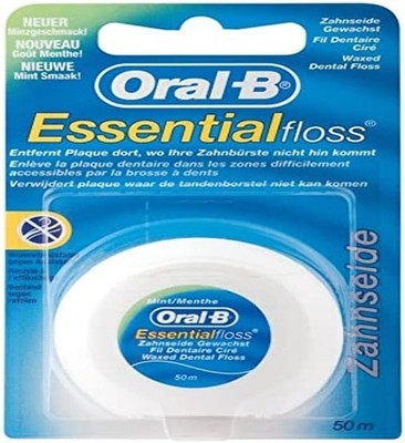 Oral-B Essentialfloss Zahnseide Mint Gewachst Reinigung Weiss Zahnpflege 50m