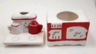 Vtg New Unused In Box Japan Ceramic Christmas Lego Stove Storage LEGO JAPAN 3549 — photo 6