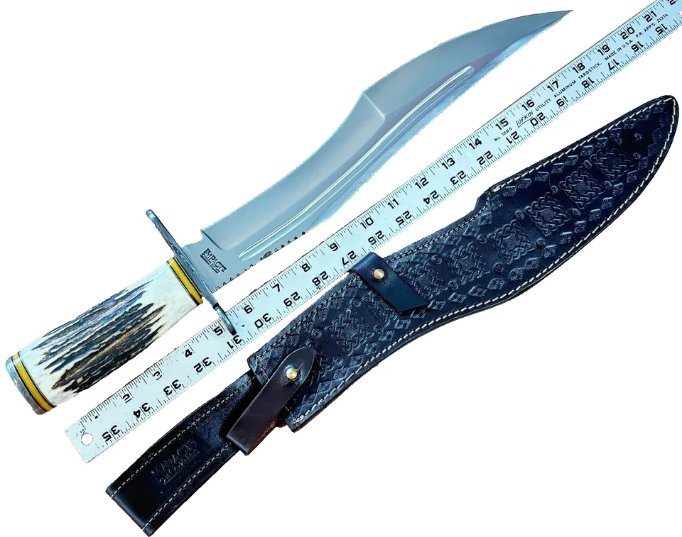 Cubiertos de impacto hechos a medida cuchillo de hoja fija hecho a mano espada daga cuchillos raros Foto 4 de 4