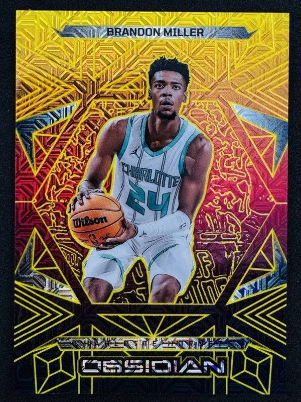 2024-25 Panini Obsidian Brandon Miller #44 Molten Mojo Gold /10
