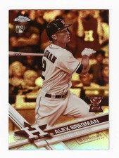 ALEX BREGMAN 2017 TOPPS CHROME SEPIA REFRACTOR ROOKIE CARD #9 - ASTROS -NM-MINT. rookie card picture