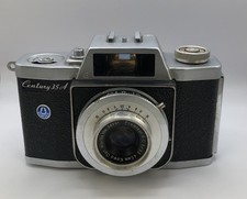 Graflex Century 35A 35mm Film SLR Camera w/ Prominar 45mm f3.5 Kowa and Case