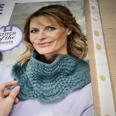 Strickmuster Damen Welleneffekt Meer Schwimmer Kutte