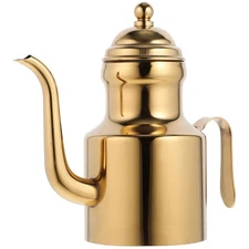 Golden Olive Oil Dispenser Bottle Stainless Steel Cooking Oil Dispenser for O...