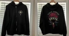 Felpa con cappuccio e zip Circa Survive Band On Letting Go Tour taglie complete S-5XL