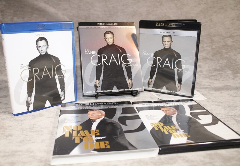 James Bond The Daniel Craig Collection + No Time to Die 4k Ultra HD Blu ray