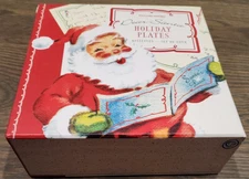 Williams-Sonoma Dear Santa Holiday Plates 6 1/2" Set of 4 New In Box JG20