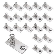 20Pcs Battery Spring Contact 26 x 12.5mm Positive Negative Bipolar, Pointed Slot