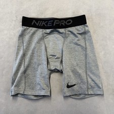 Nike Dri-FIT Pro Compression Shorts Gray Black Men's S Gym Training Athletic
