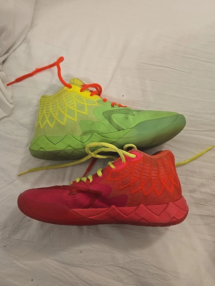 Zapatos Puma - 2022 LaMelo Ball MB.01 Rick and Morty Rojo Verde - Talla 8 Para Hombre Foto 2 de 4
