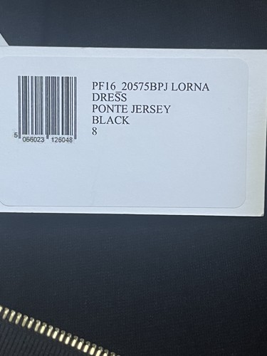 ERDEM Saks Fifth Lorna Dress Ponte Jersey Black Size 4 Sleeveless Lace NEW $1295 - Picture 19 of 23
