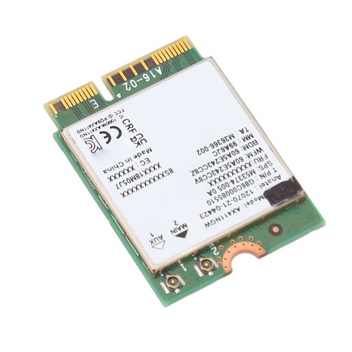 AX411NGW 5374Mbps WiFi 6E Card M.2 NGFF 2.4G 5G 6G Three Bands BT 5.3 Laptop FY - Afbeelding 4 van 22