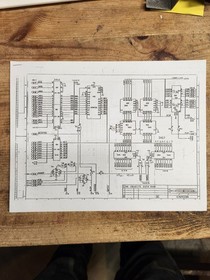 GUNSMOKE PCB NON JAMMA ARCADE SCHEMATICS!!! GENUINE CAPCOM 