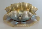 LCT Tiffany Studios Favrile Iridescent Art Nouveau Glass Signed Bowl Underplate