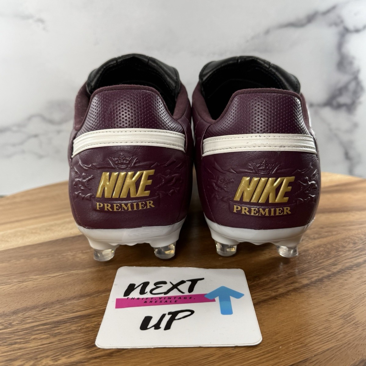 Mens size 11.5-Nike Premier 3 FG Merlot Black Sail Soccer  display picture 1