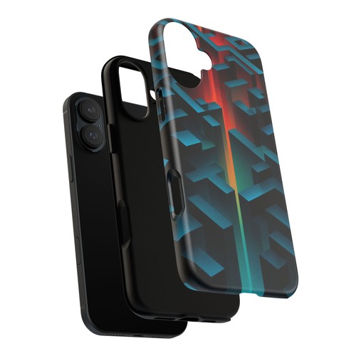 Dark Neon Labyrinth Red Shift Phone Case for iPhone, Samsung Galaxy, Pixel - 第 27/242 張圖片