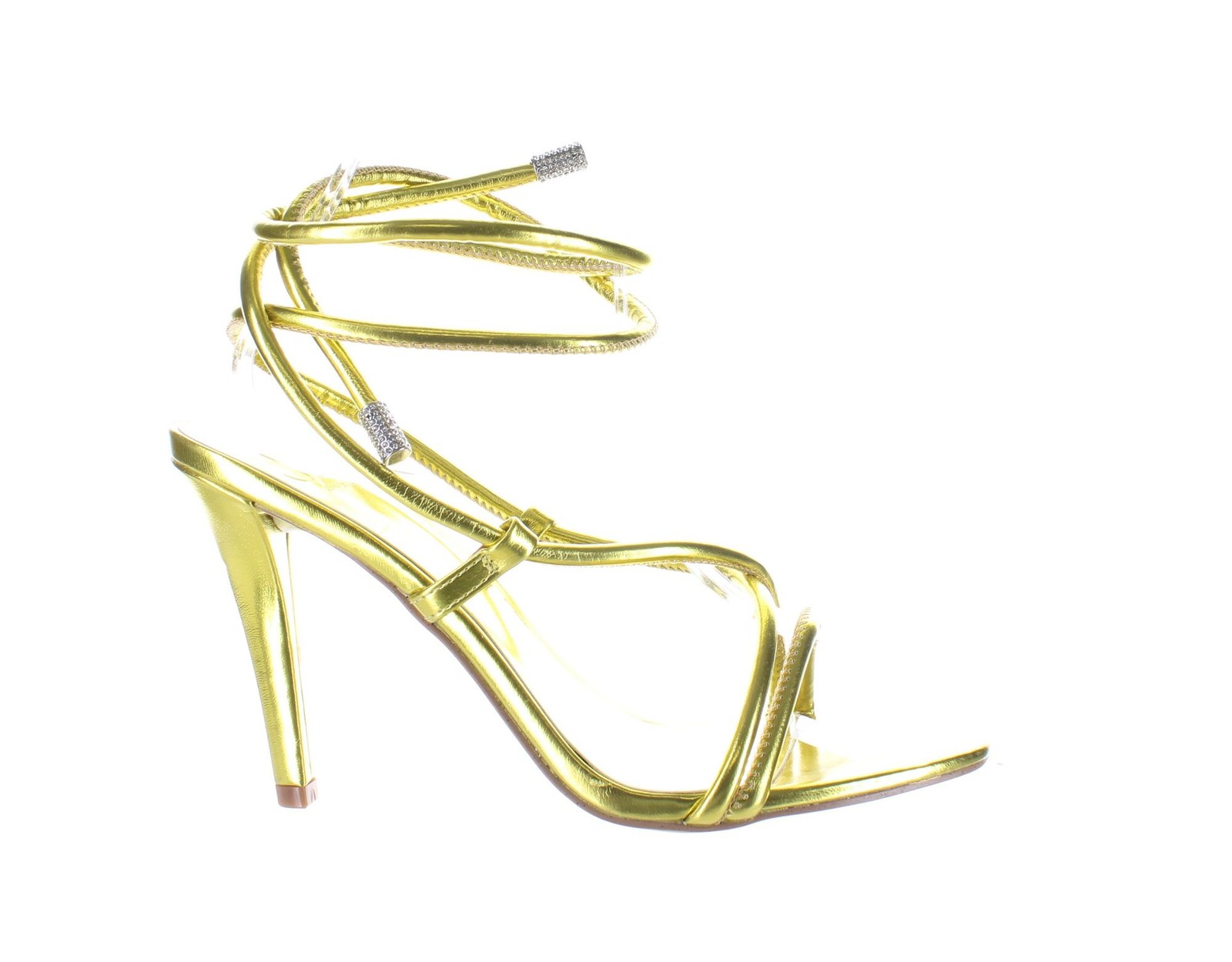 Женские туфли на каблуке JLO by Jennifer Lopez с желтым ремешком на щиколотке размер 65 7775912 3490₽