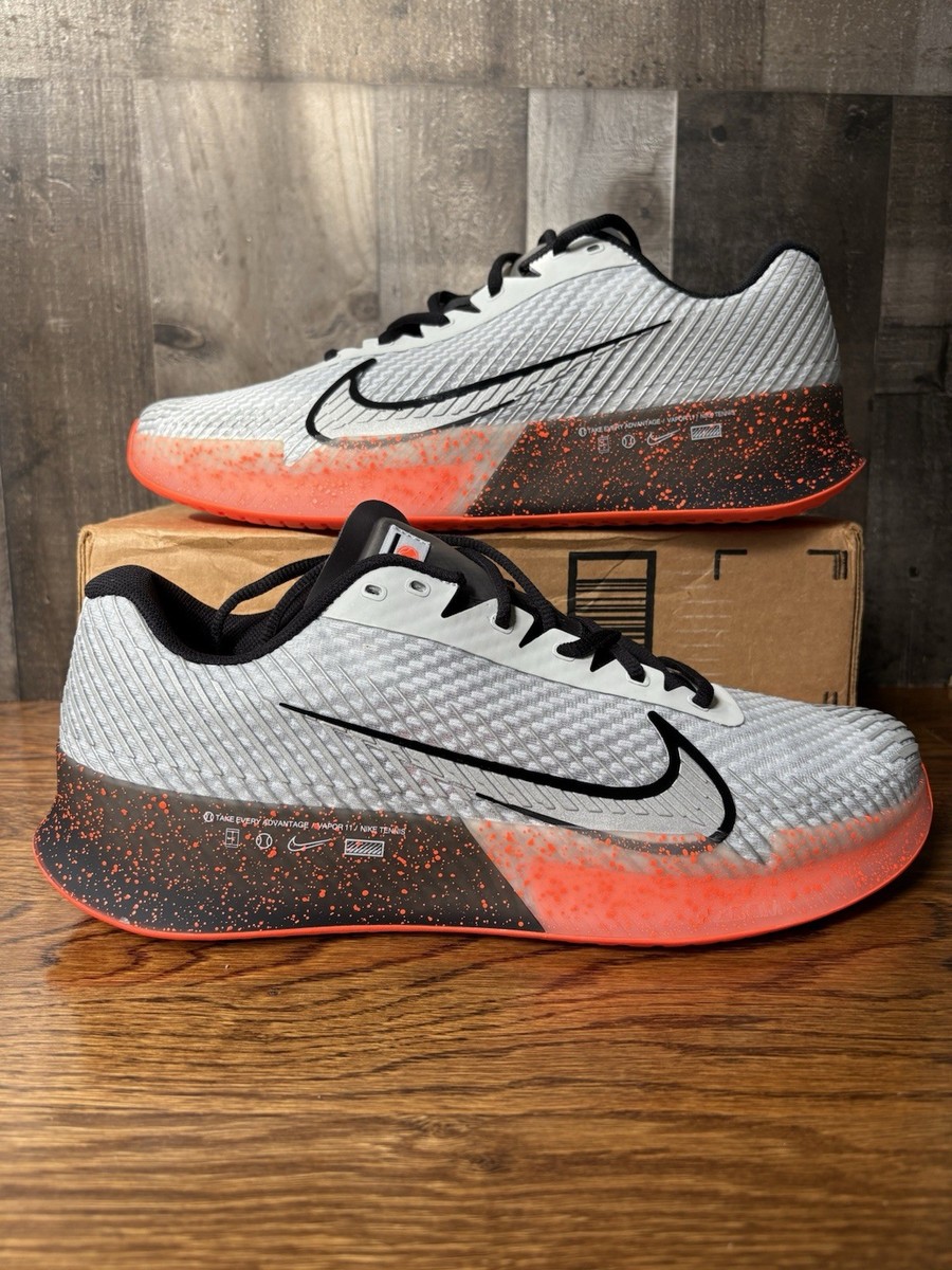 未使用27.5cm nike zoom vapor 11 hc prm Nike Zoom Vapor 11 HC PRM Platinum Silver Orange Tennis