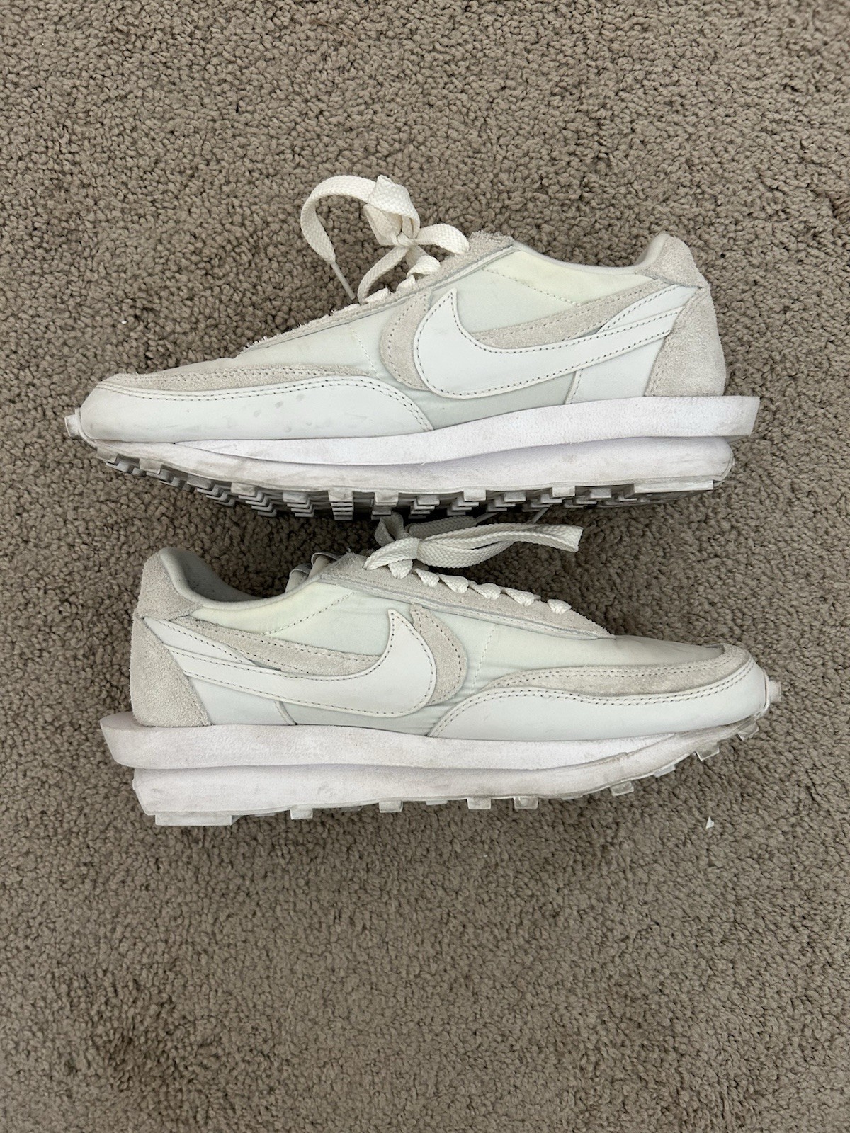 SACAI X NIKE Nike LD Waffle x Sacai Nylon Bianco 2020 Uomo Taglia 9 5 con Scatola e Accessori