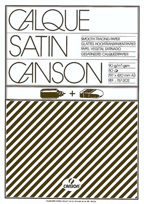 CANSON Transparentpapierblock DIN A3 90 g/qm 50 Blatt