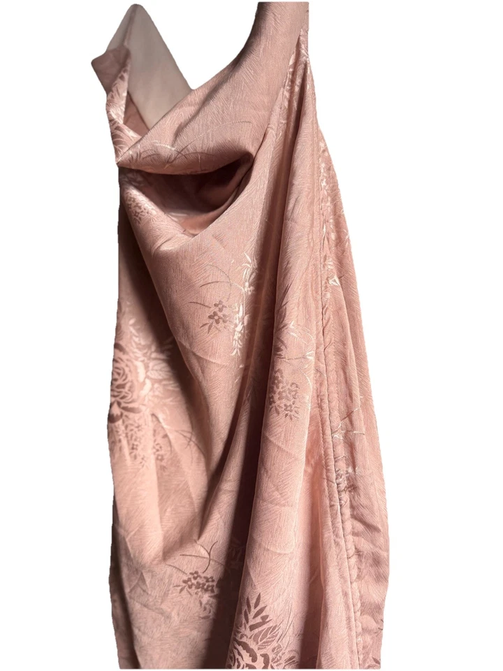 Cowl Neck Metallic Pink Slip Mini Dress Adjustable Size M ASTR - Image 2 of 4