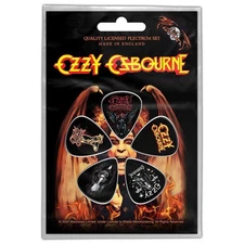 OZZY OSBOURNE Guitar Pick Set # 1 Ordinary Man 5 Piece Plectrum Pack OFFICIAL