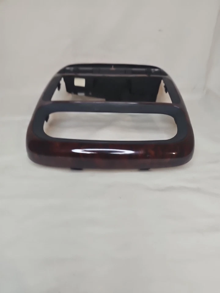 2001-2002 Saturn L200 painel central moldura de ventilação de rádio acabamento em grão de madeira fabricante de equipamento original 22674142 - Imagem 4 de 4