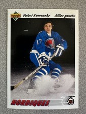 1991-92 Upper Deck French Valeri Kamensky Rookie Card #273 Quebec Nordiques. rookie card picture