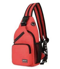 RED Outdoor Crossbody Backpack, Chest Bag, Shoulder Backpack, Sling Bag