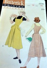 LOVELY VTG 1950s DRESS BUTTERICK Sewing Pattern 14/32 FF