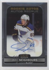 2021-22 O-Pee-Chee Platinum Rookie Auto Jake Neighbours #R-JN Auto 12fd