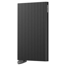 Secrid Premium Unisex Card Protector - Aluminum Fluted Black with Slim-Fit and P