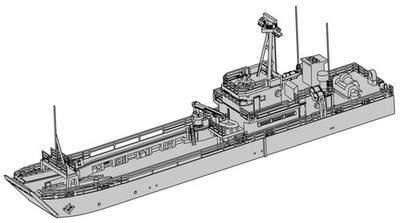 moderium 1/700 Maritime Self-Defense Force Transport Boat Type 1 Resin Kit T24V7