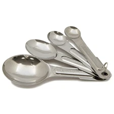 4pc Nesting Stainless Steel Measuring Spoon Set - 1/4 Teaspoon to 1 Tablespoon