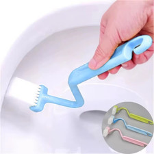 Curved Toilet Brush Long Handle Deep Cleaning Bathroom Brush Tool