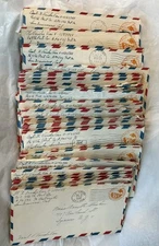 1943 1944 1945 Airmail WWII APO 502 Self Censored Signature-Lot Of 82 Covers!