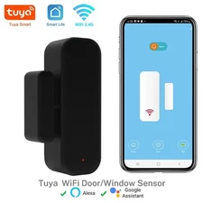 Smart Life WiFi Door Sensor Window Detector Alexa Google Home Tuya Control