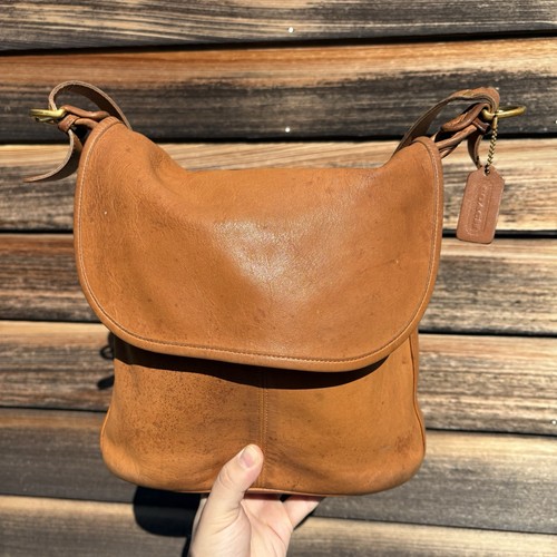 Coach 4115 Whitney Crossbody Shoulder Bag Vintage Tan Leather NEEDS TLC READ - Image 1