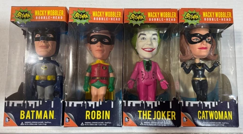 Funko Wacky Wobbler: DC Universe - Batman, Robin, Joker and Catwoman-4 Pack