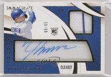 2020 Immaculate Clearly Clutch Rookies Relics 38/99 Nico Hoerner Auto 0a17