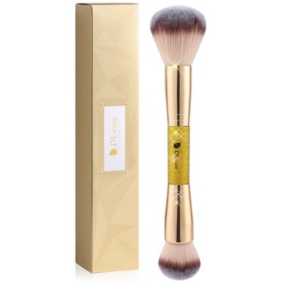 	DUcare Makeup Foundation Brushes Double Ended Blush Powder Brush Duo Bronzer	