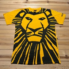 Vintage 90s Disney The Lion King Cartoon Broadway Musical Promo T-Shirt - Large