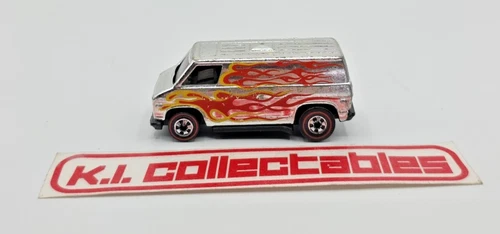 VINTAGE HONG KONG 1974 HOT WHEELS REDLINE SUPER CHROME FLYING COLORS VAN