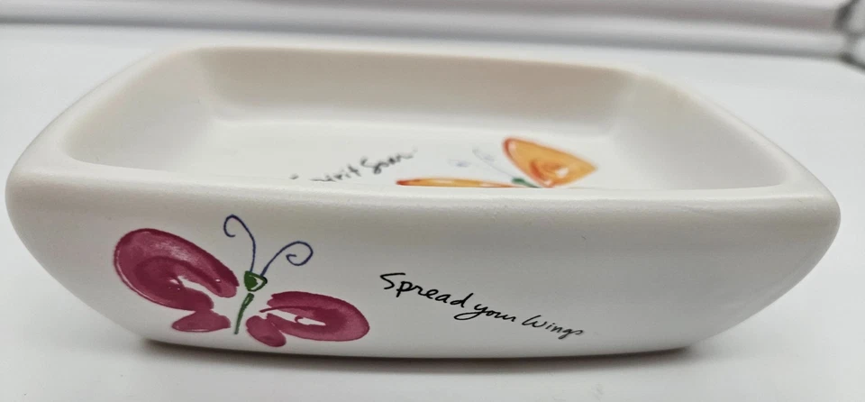 Juego de accesorios de baño jabonera de baño creativa Mariposas Flutterby Foto 3 de 4